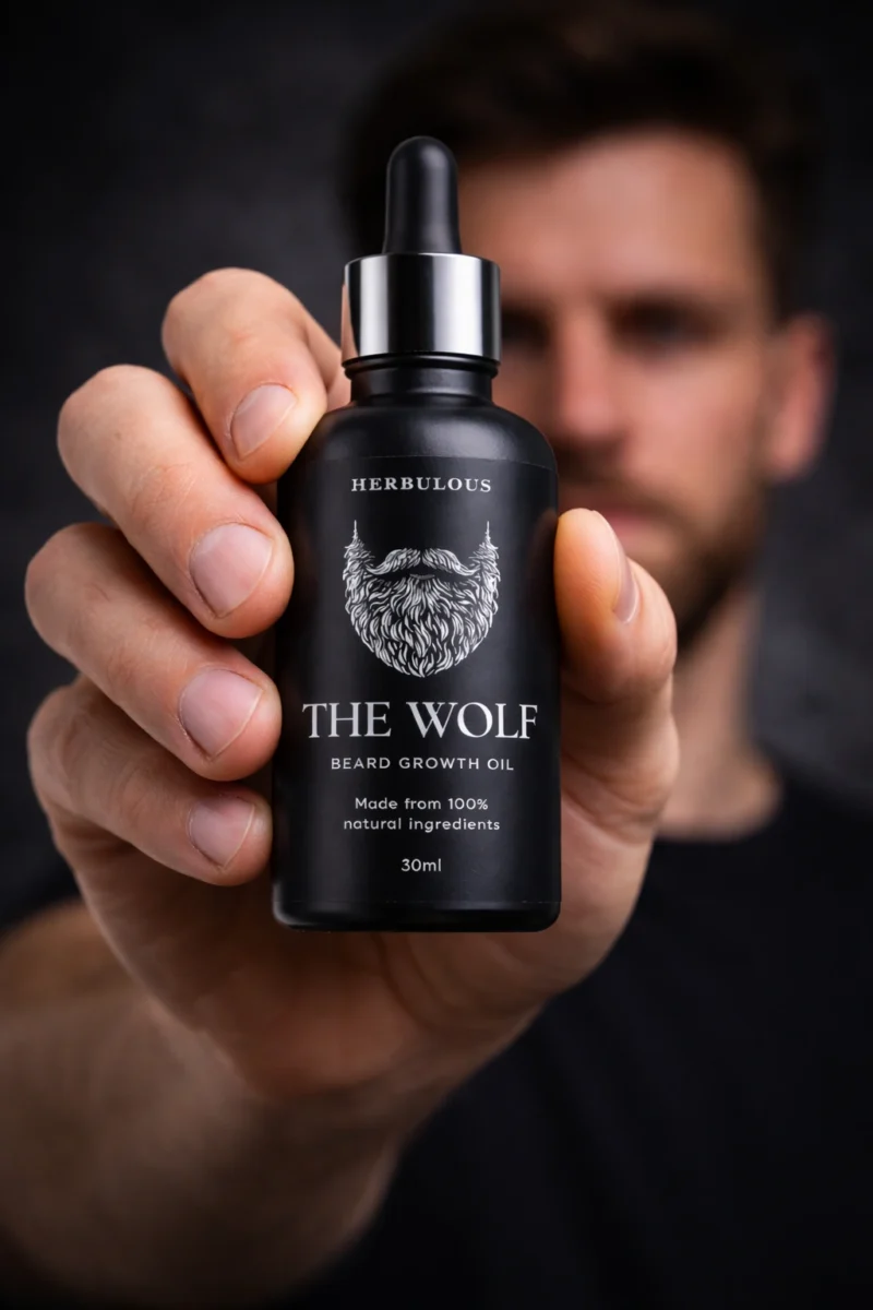 The Wolf Beard Growth Oil natural formula for beard growth